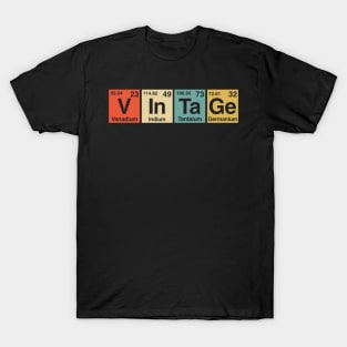 Vintage Periodic Table Elements Spelling T-Shirt